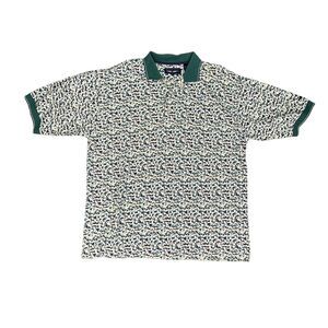 Raymond Floyd Shirt Mens XL Extra Large Geo Abstract Breathable Lightweight Polo